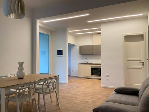 Design apartment with garden in the center