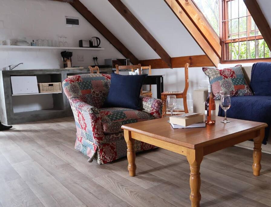 Lounge and kitchen