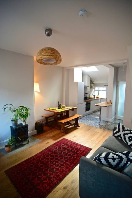 Bright open plan living space