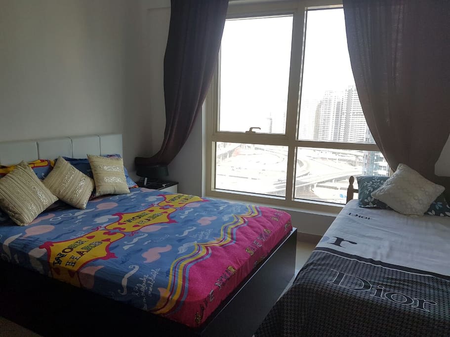 Fully Furnished Bedroom for 3 People.