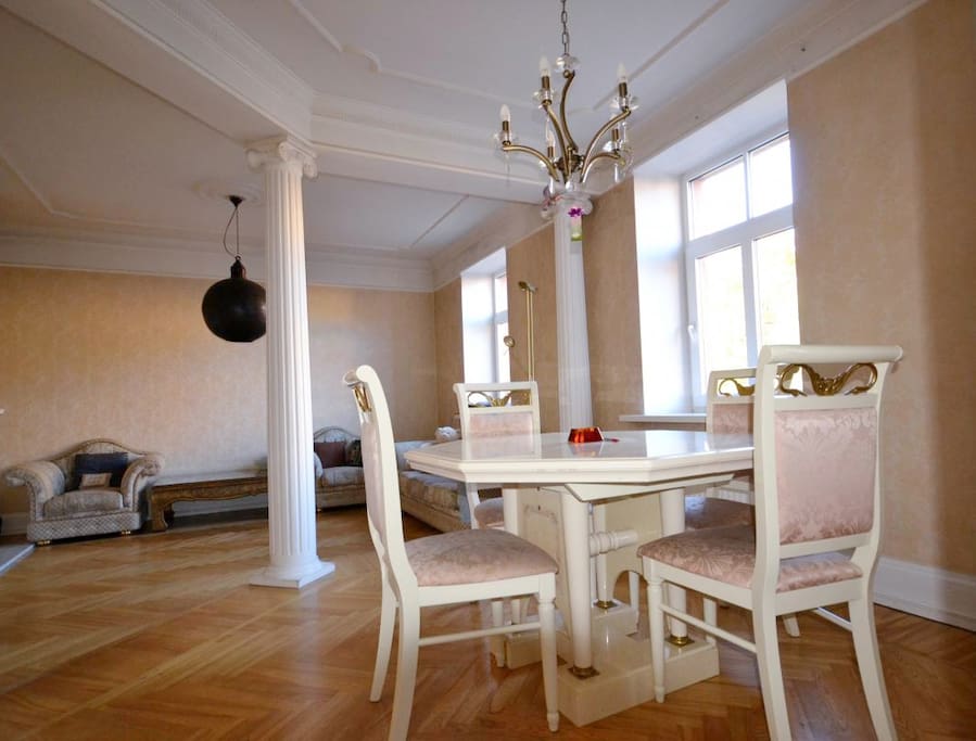 The dinning area.