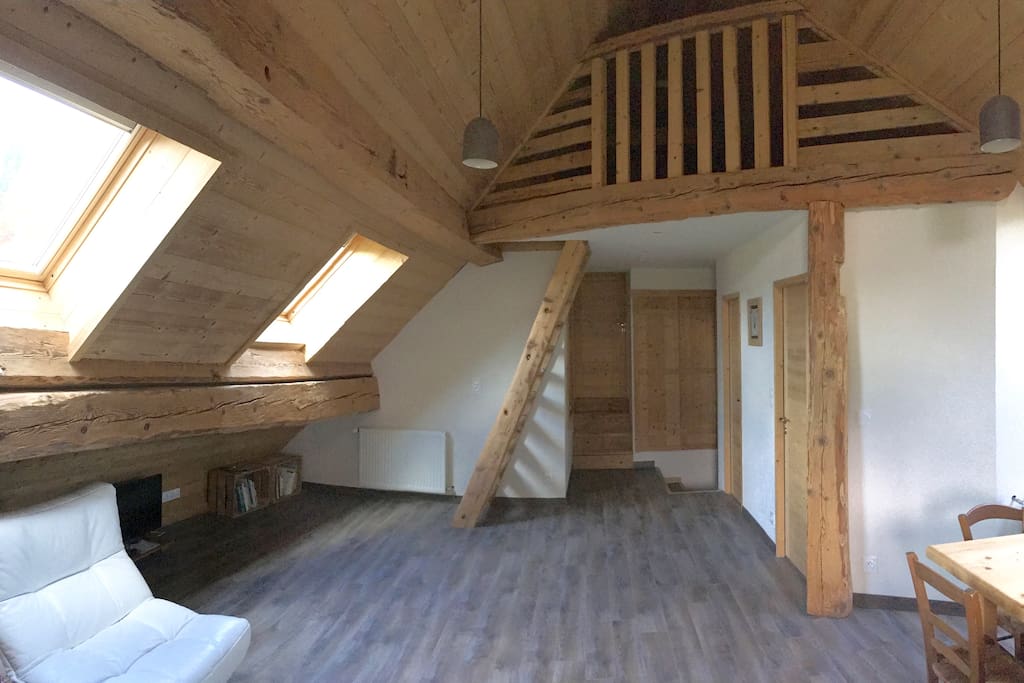 appartement avec 1 chambre et 1 mezzanine