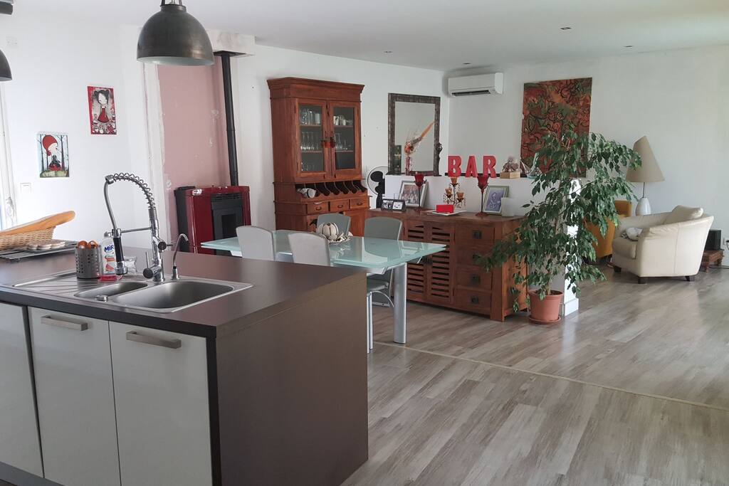 espace à vivre de 70 m2