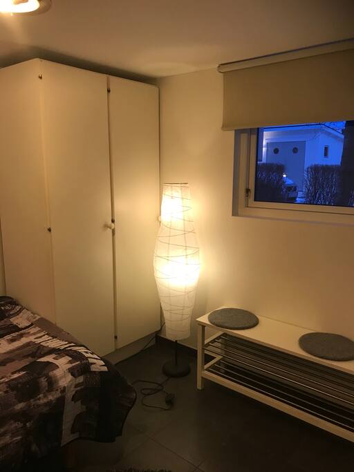 Bedroom with bed 120 cm.