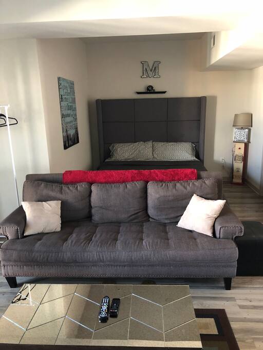 Couch sits 4 comfortably