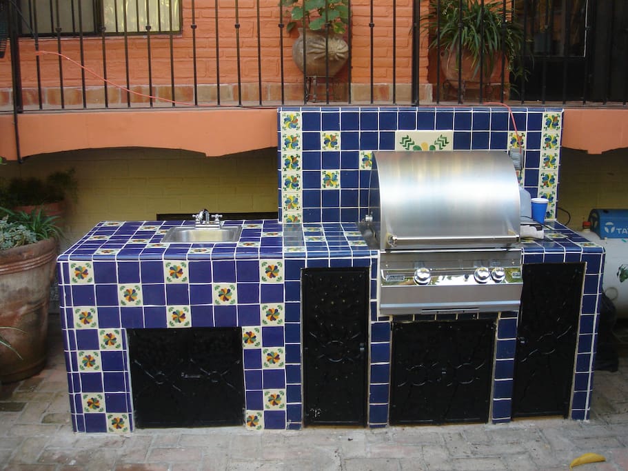 Area de BBQ en la alberca