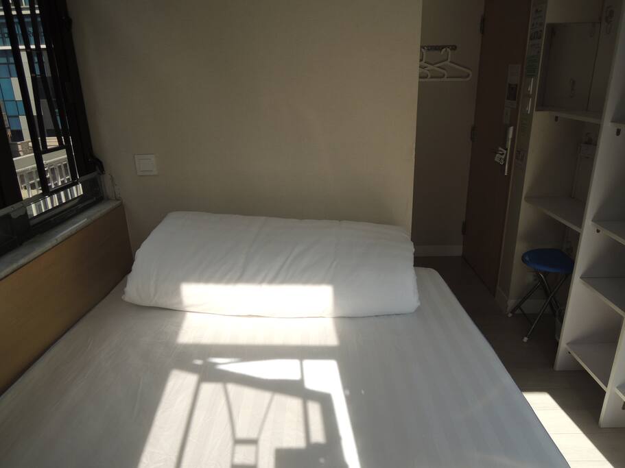 Bedroom (double bed, width 54 inches or 140 cms, with 6 inch thick Seahorse Brand Mattress! Room with balcony, superb view!