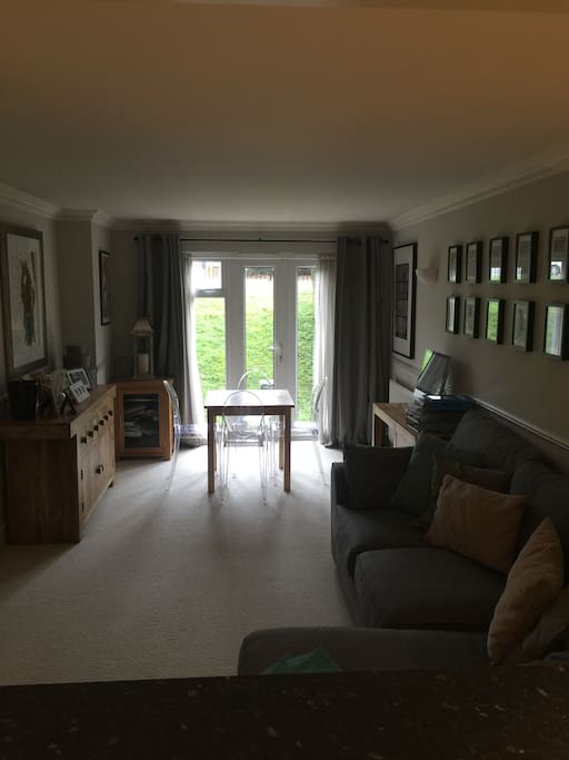 View of living area from Kitchen