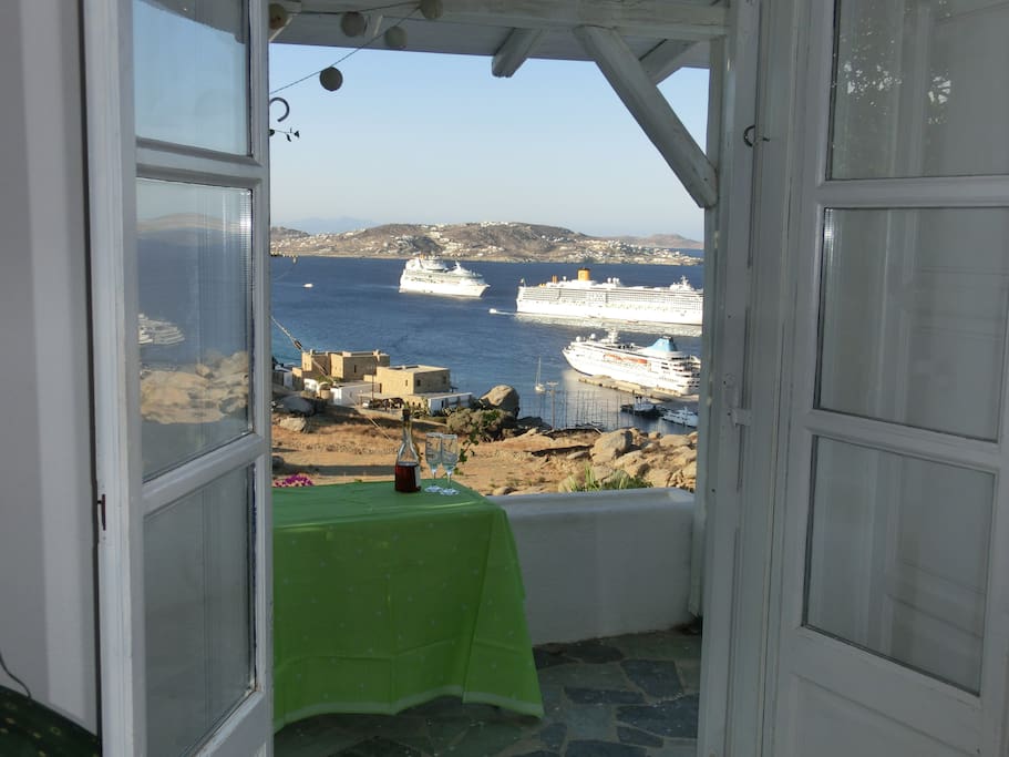 Blick vom Balkon