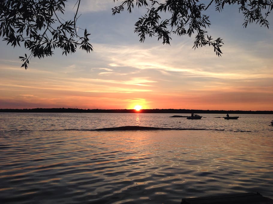 We face west so you can enjoy the gorgeous sunsets by the water.