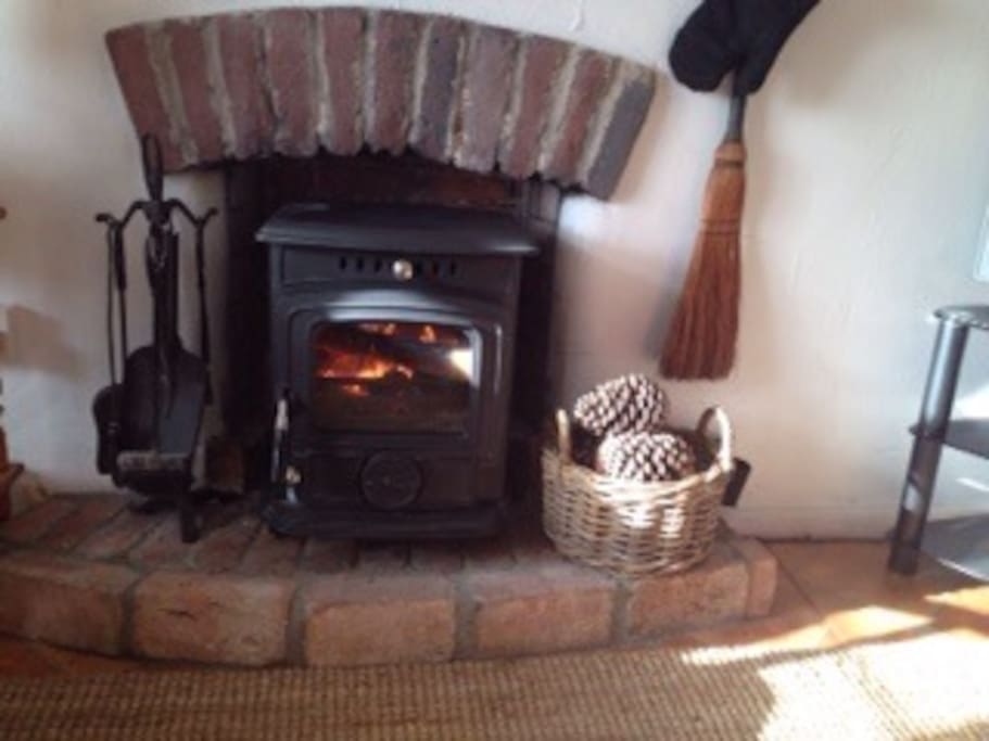 Wood burning stove for those winter nights