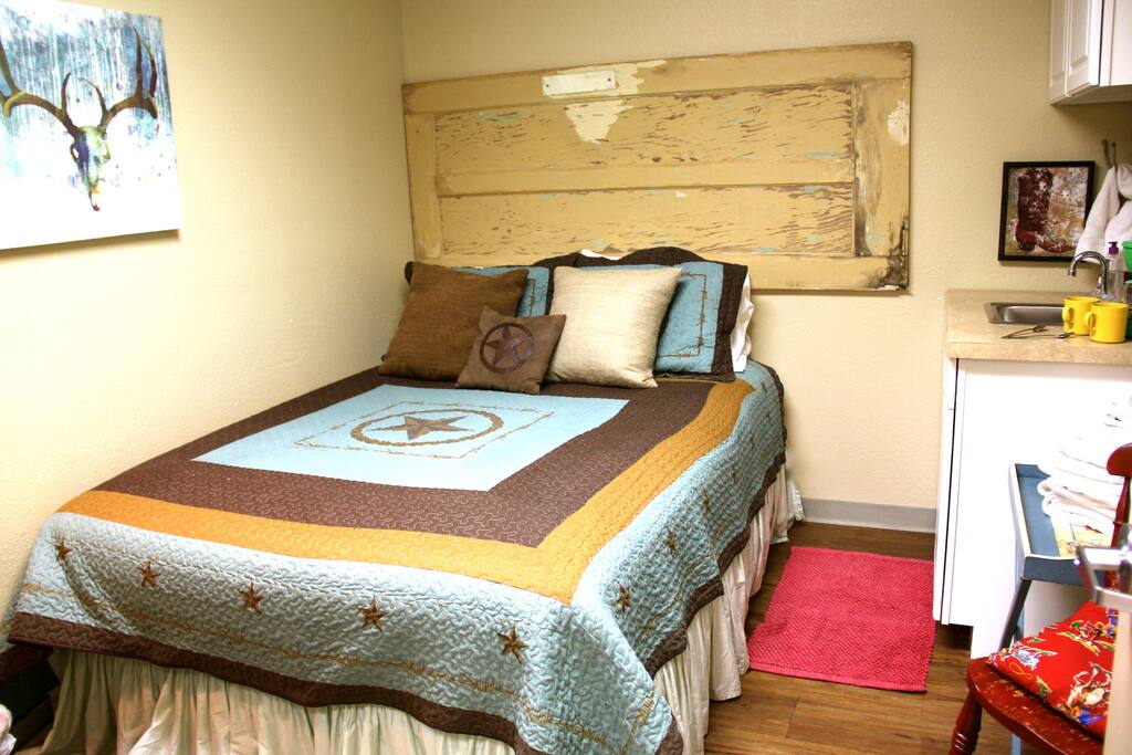 Room #6 with sink and full dresser.
