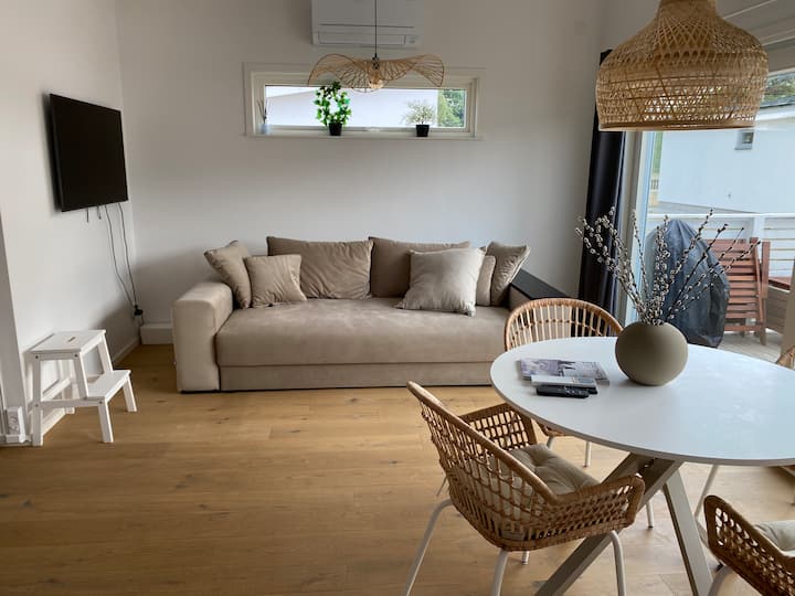 Bungalow with patio, close to Tofta Strand Bungalows for Rent in