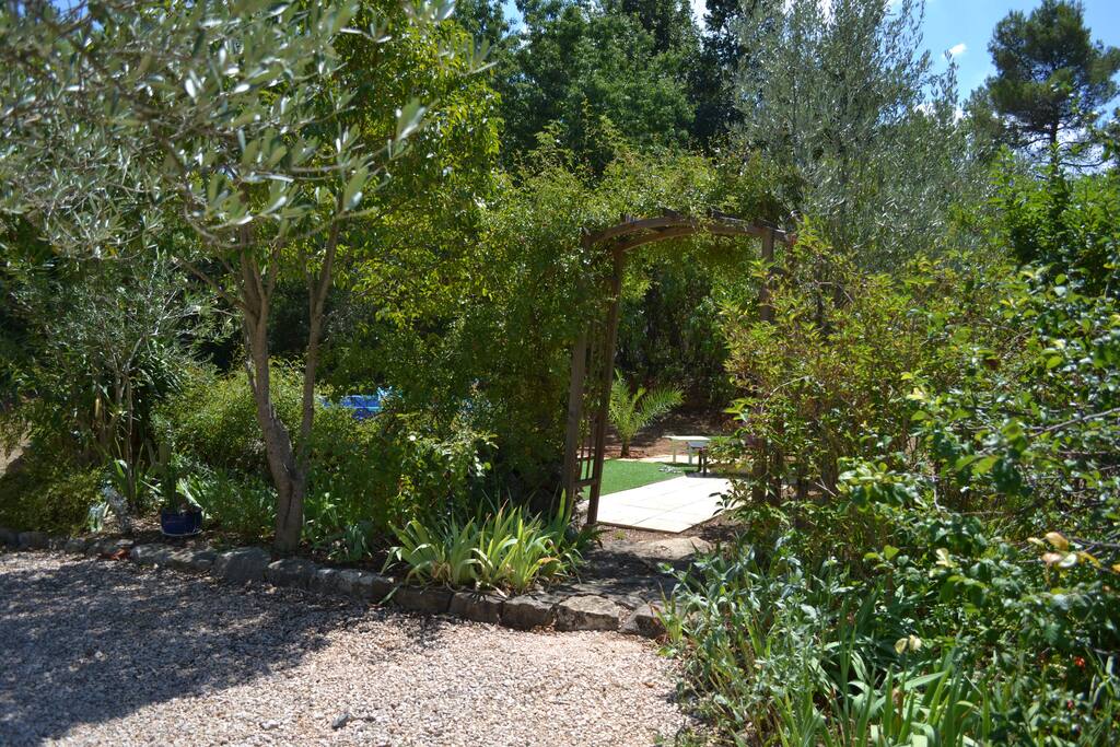 Jardin coté piscine