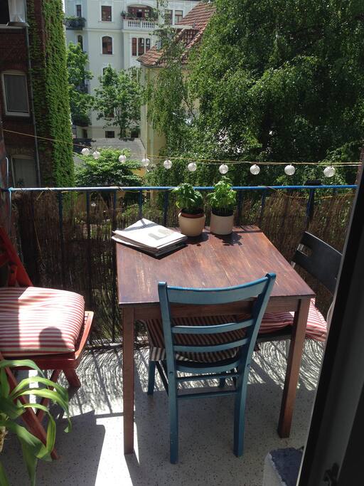 The balcony.