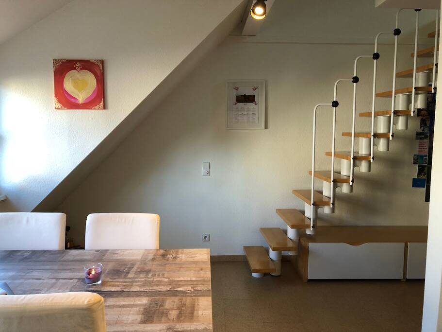 Hier geht es zur oberen Etage