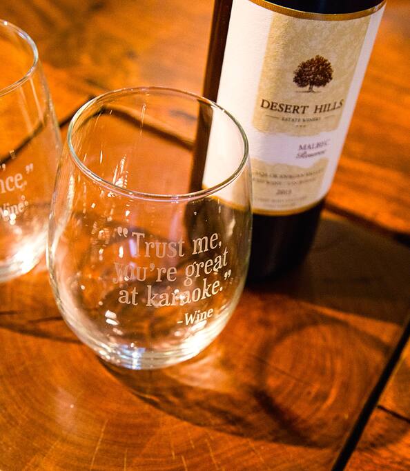 Sass included, wine not included.