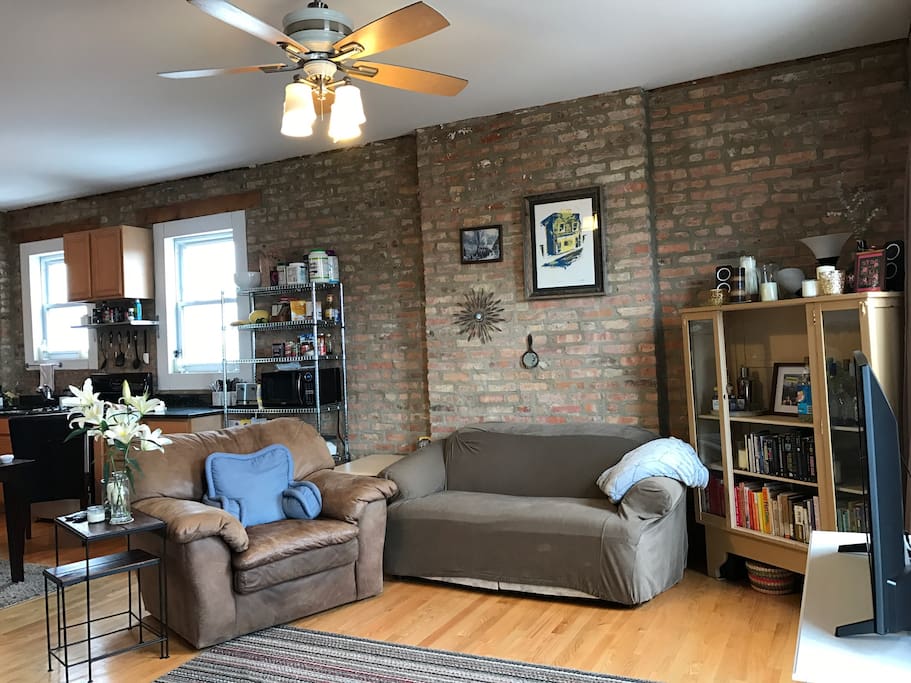 Looking from your room into the living room