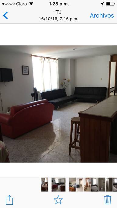 El espacio de sala y star de tv