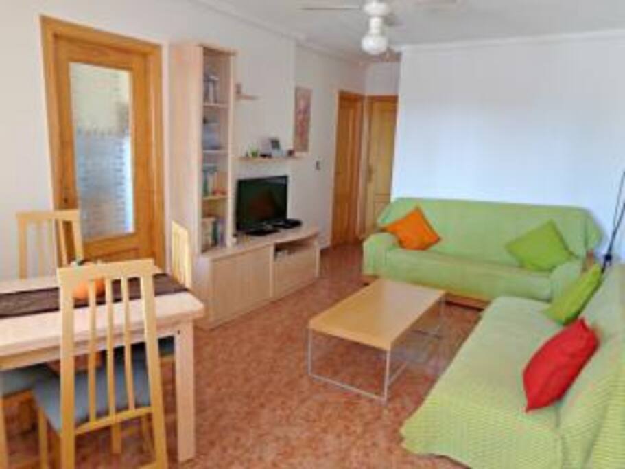 Lounge area. Two sofa beds.