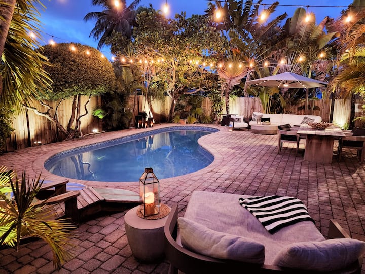 GreenRoom in the ️ of Wilton Manors Heated pool Villas for Rent in