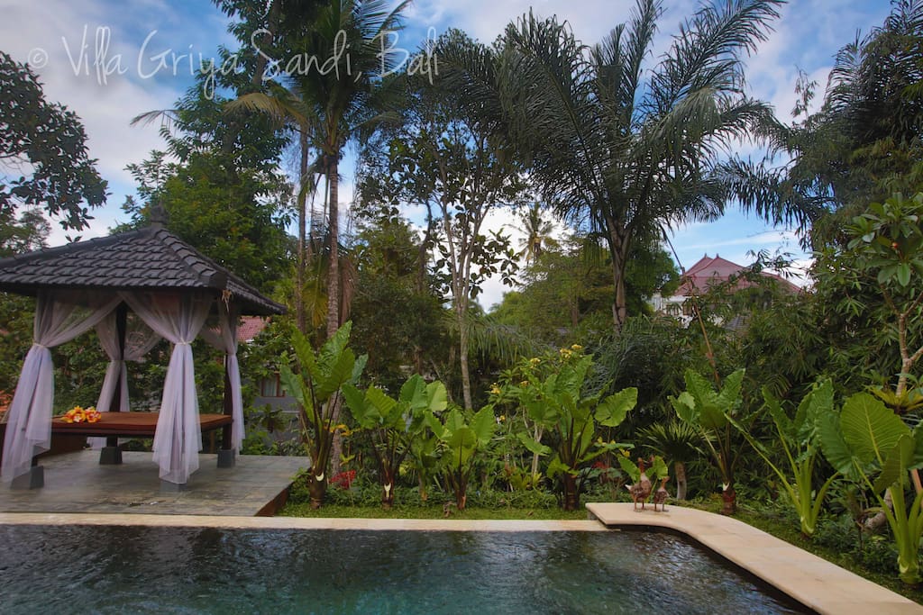 Gazebo by the pool to relax and enjoy the magic that is Ubud