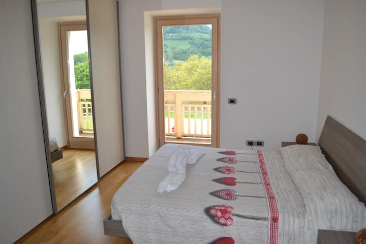 double bed room with balcony