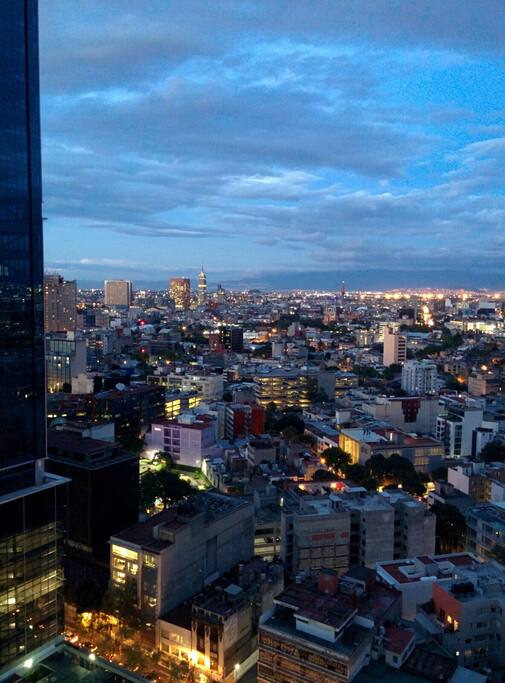 Vista del atardecer desde el departamento