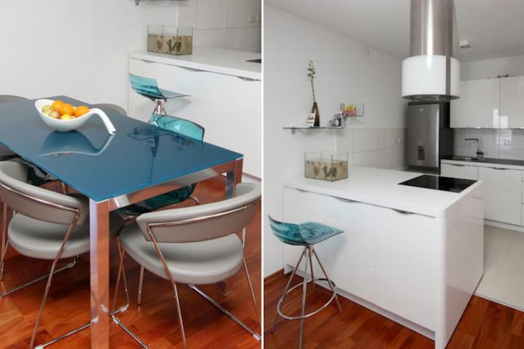 Dining place and kitchen