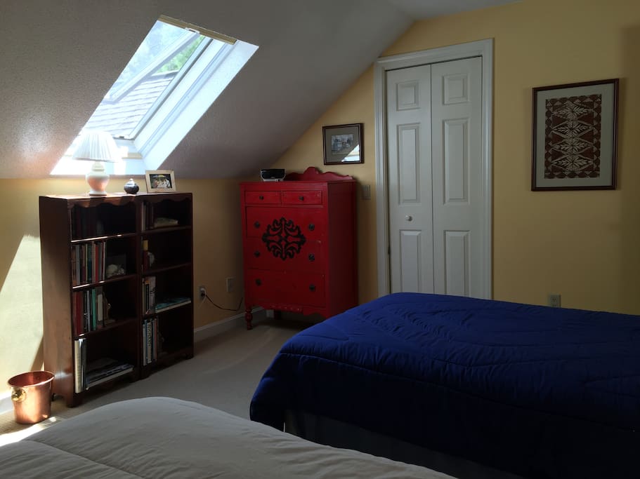 Two twin-sized beds are perfect for two travelers of any age.