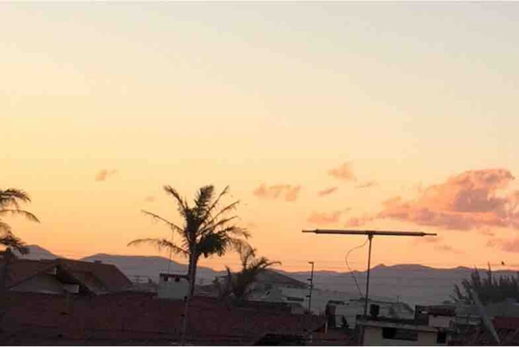 Vista privilegiada das suítes com espetacular por-do-sol!