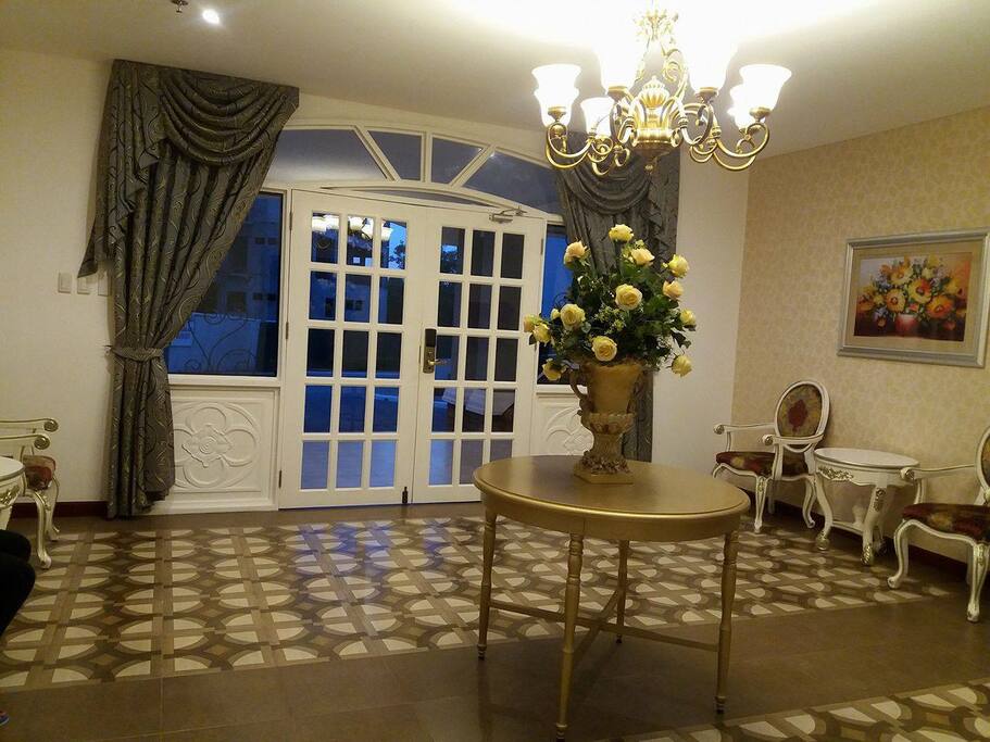 Elegant condo lobby
