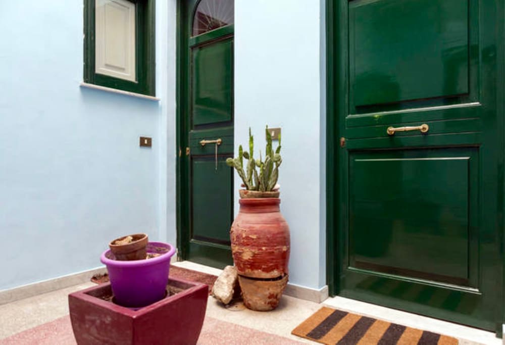 Front door of the house