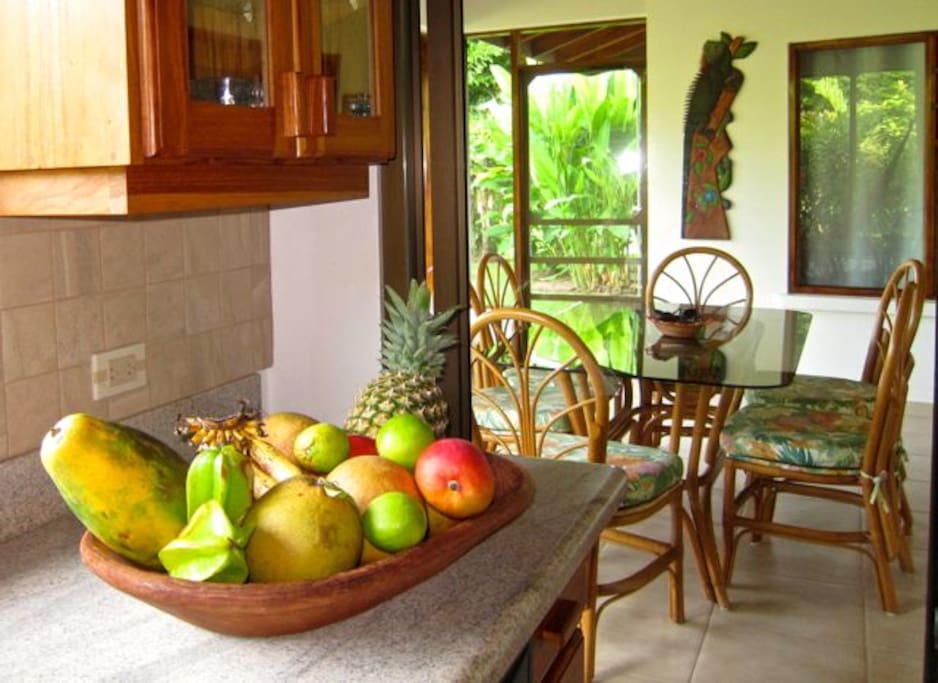 Enjoy delicious tropical fruits