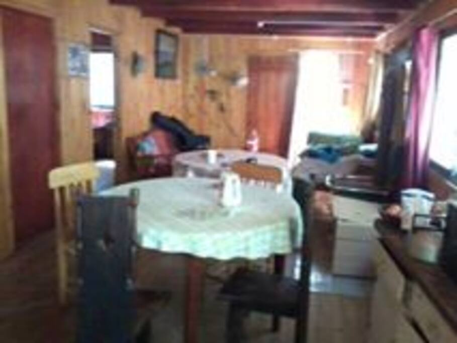 Living Comedor con salamandra