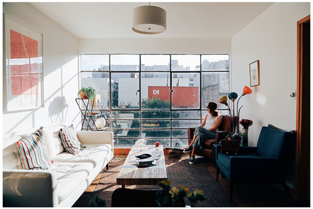Foto of our apartment featured Lauren Conrad's blog - The Complete Travel Guide to Mexico City