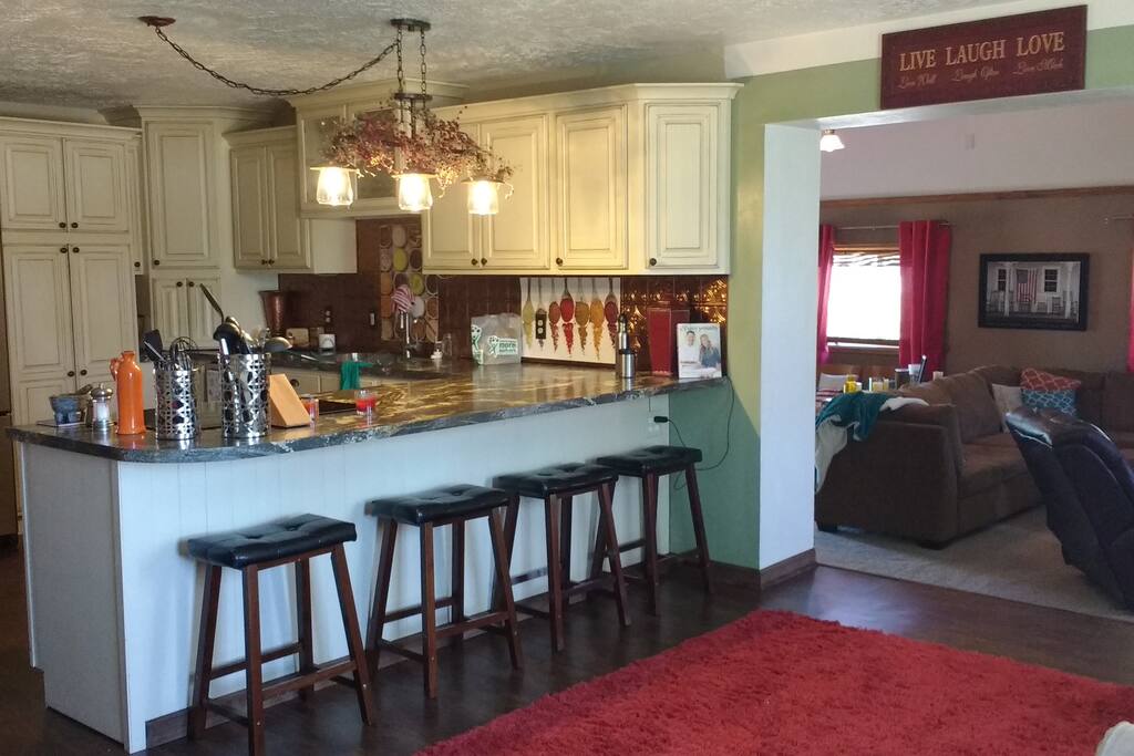 A chef's kitchen