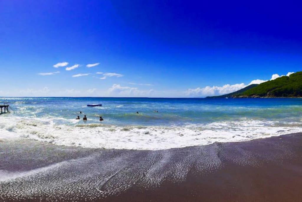 The beach