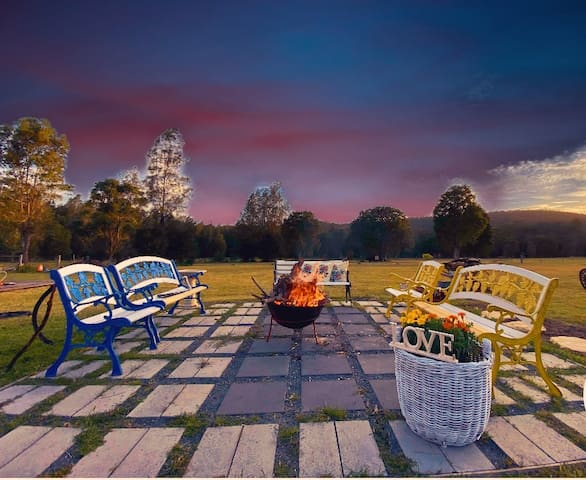 5 bedrooms with mountain views on a 2 acre lot