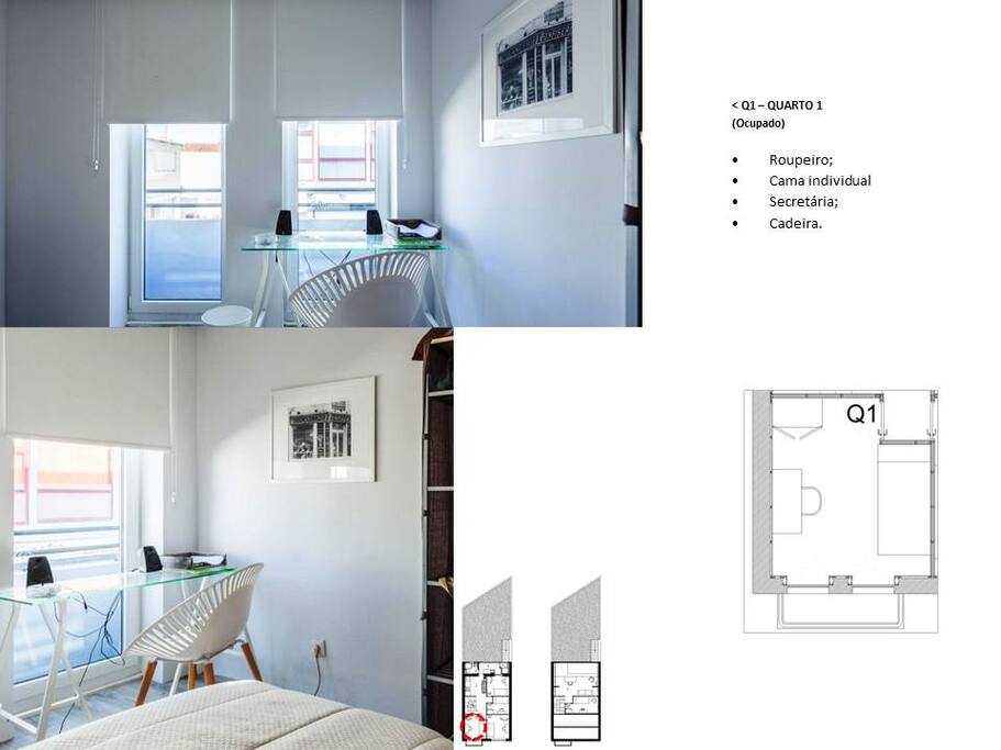 Quarto 1 - Localização na casa