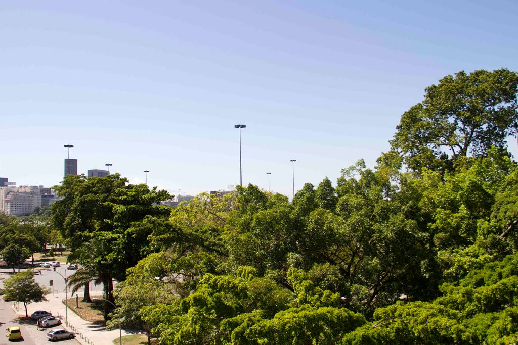 View of the plaza below