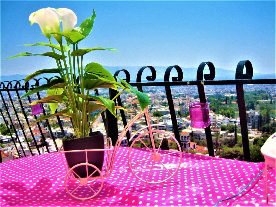 The panoramic view! The world seems so small from up here!! Ideal scenic for meditation!! Let go of anxiety and feel the energy of the most ancient capital of Europe!!!