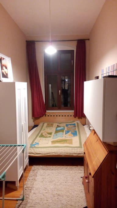 small but cosy... bed is 210x180cm