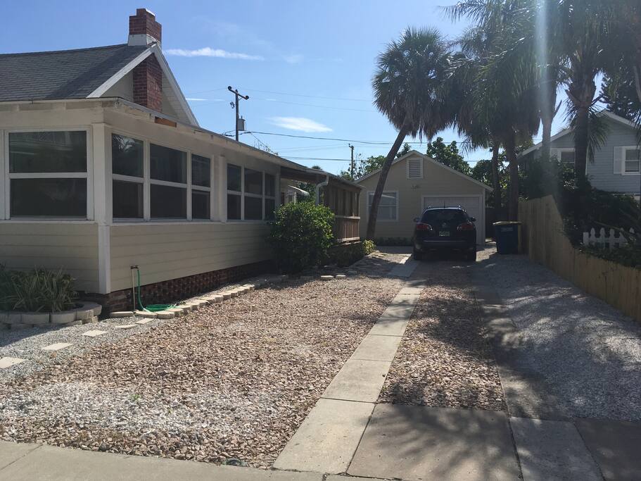 Property Driveway (Lodge is back right dwelling)