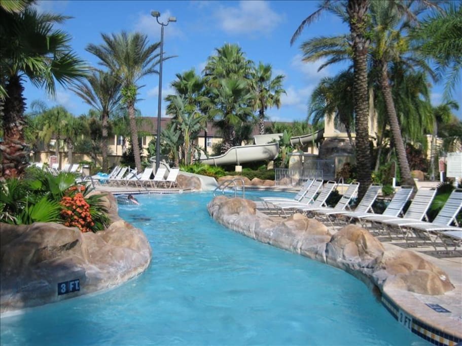 Lazy river pool.