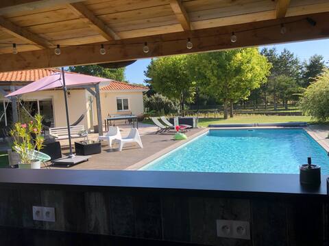 Step-free house with heated pool