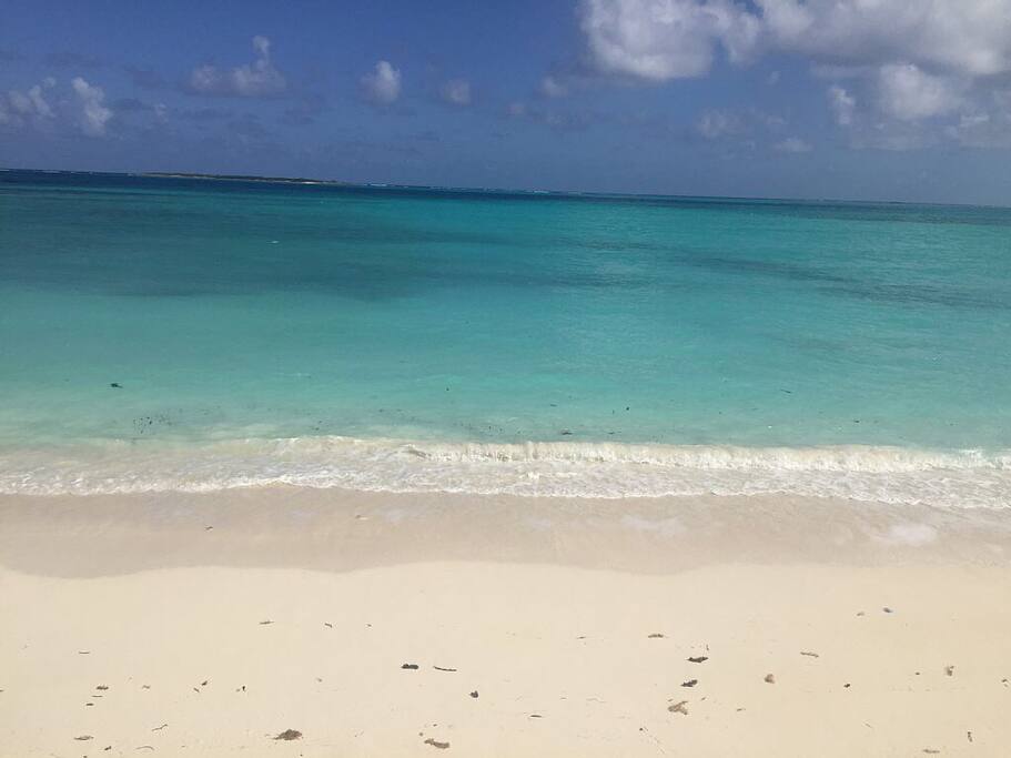 View #1 of the beach in the back of the property