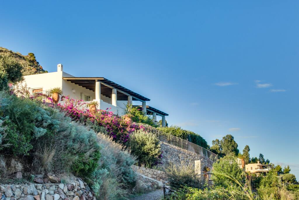 Outside of the villa