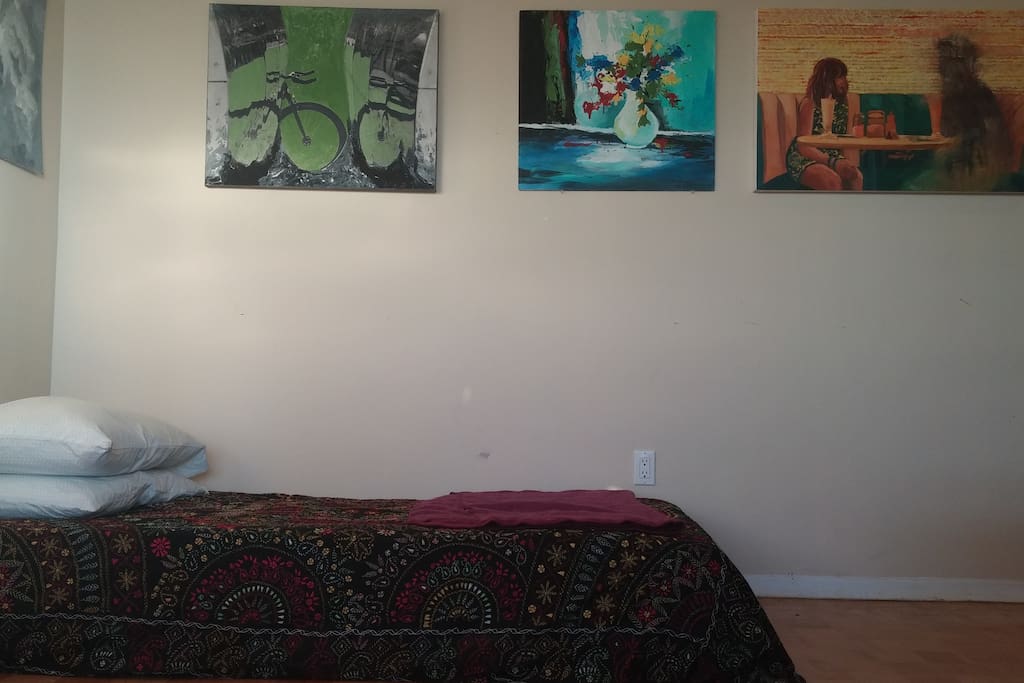 Floor mattress in common space