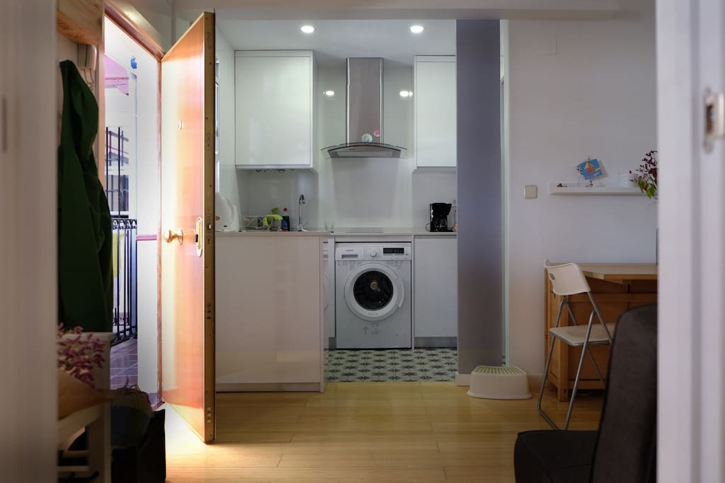Kitchen from living room